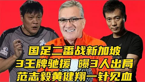 国足二番战新加坡！3王牌驰援，曝3人出局，范志毅黄健翔一针见血 - 天天要闻