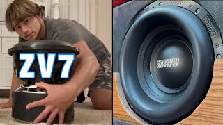 (Old Setup) Installing a 4000 Watt SUNDOWN Subwoofer and Rattling Bus Windows!