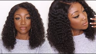 WIG FOR BEGINNERS |  CURLY FULL LACE WIG INSTALL TUTORIAL