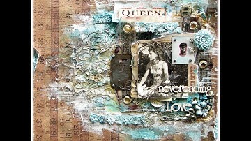 Mixed Media Layout tutorial by Ayeeda