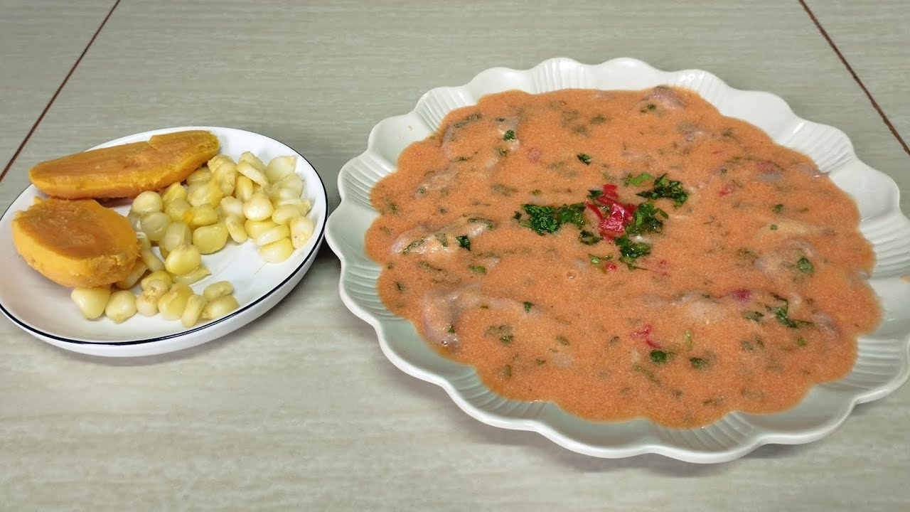 un riquísimo tiradito a la crema de rocoto