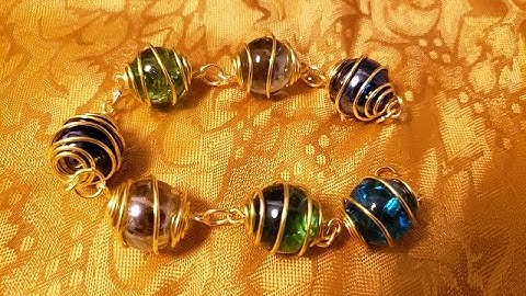 How to Wire Wrap a Marble Bracelet | Easy DIY Jewelry Tutorial
