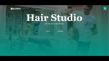 How To Make Barber Website using HTML and CSS | Create Full Website Step by Step Tutorial