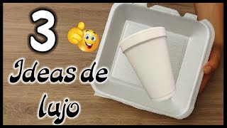 3 IDEAS DE LUJO PARA DECORAR TU HOGAR - Manualidades con reciclaje - Crafts to decorate the home