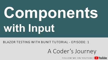 Blazor Testing with bUnit #1 - Components with Input