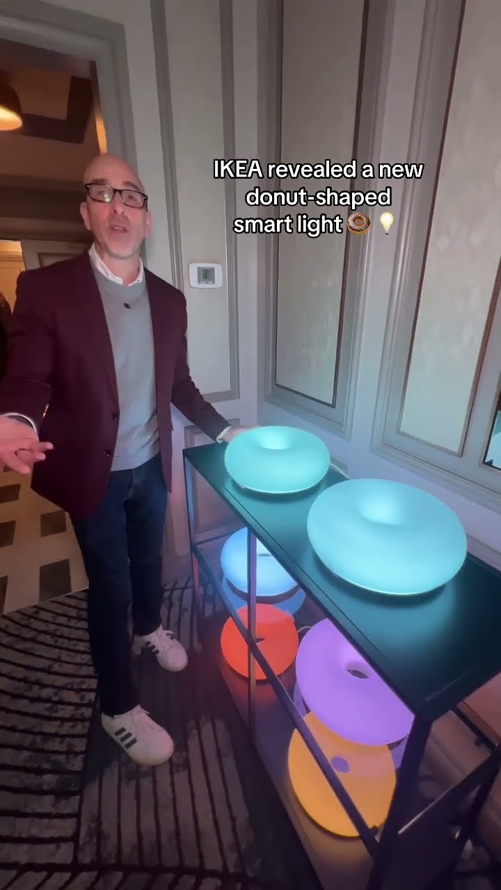 IKEA revealed a new donut-shaped Varmblixt smart light - and it'll