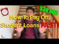 How to pay off student loans fast 5 tips