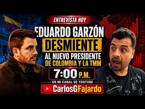 Eduardo Garzón desmiente al nuevo presidente de colombia, y explica mas de la TMM. Entrevista