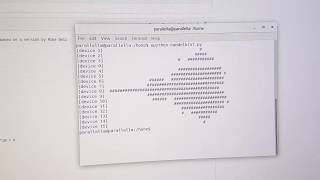 Parallella epython Mandelbrot example running