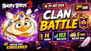 Angry birds 2 Clan Battle Today (153 High Ratio) (14 Rooms) (5 Times melody used) (easy gameplay) screenshot 5
