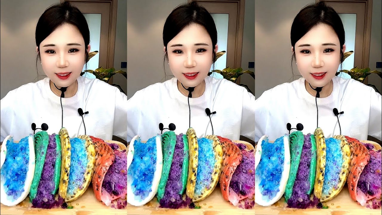 ASMR ICE EATING with PASSION FRUIT