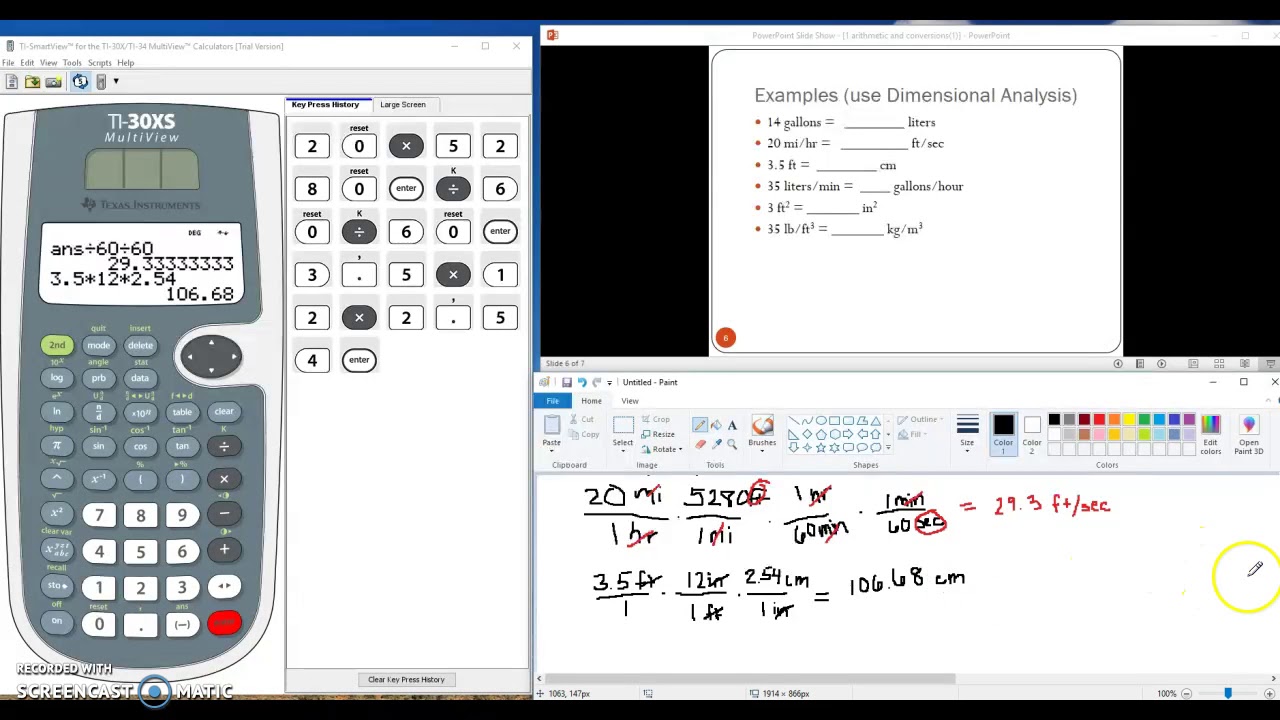 Dimensional Analysis Examples - YouTube