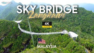 Langkawi Sky Bridge And Cable Car In Malaysia Breathtaking View By Drone In 4K Ultra Hd
