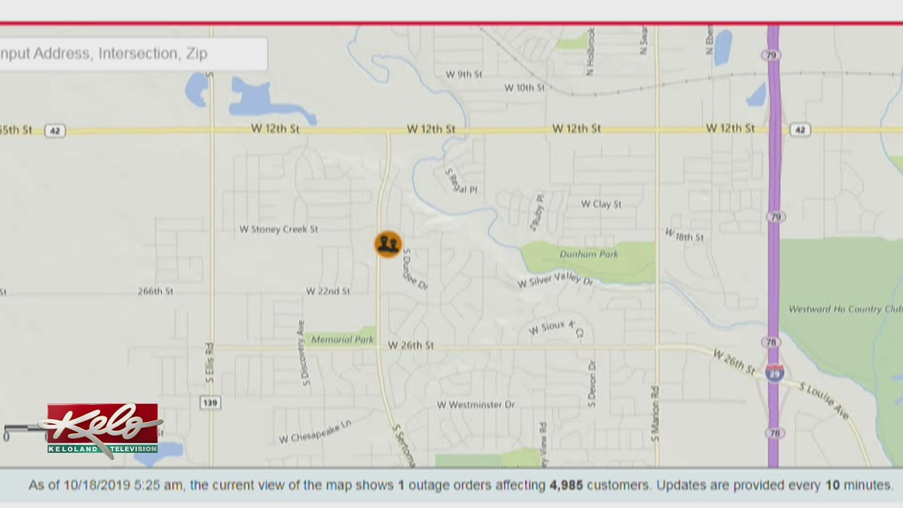Power outage in western Sioux Falls YouTube