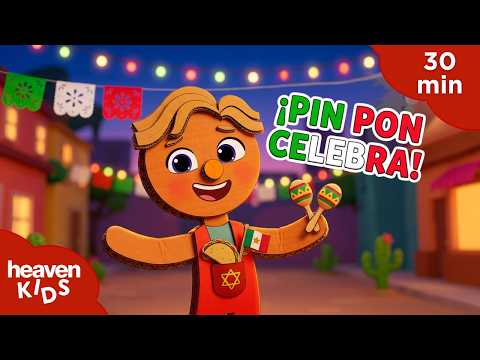 🌵🎉 ¡Viva México! Celebramos la Independencia con PIN PON y más canciones Infantiles 🌮30 MIN🪇