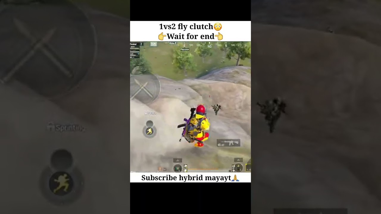 Pubg 1v2 unexpected fly clutch😳 