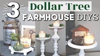 DIY Farmhouse Candle Holders | DIY Farmhouse Dollar Tree Home Decor Ideas | Krafts by Katelyn