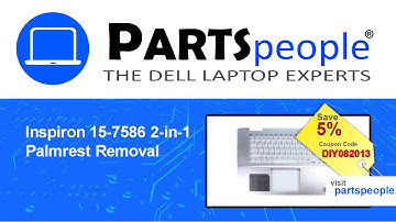 Dell Inspiron 15-7586 2-in-1 (P76F001) Palmrest How-To Video Tutorial