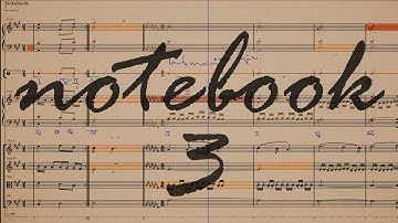 Music sheet Notebook 3 - Choral exercise - Small ideas, sketches, notes, studies, scores