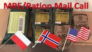 MRE/Ration Mail Call: Norwegian, USA and Polish