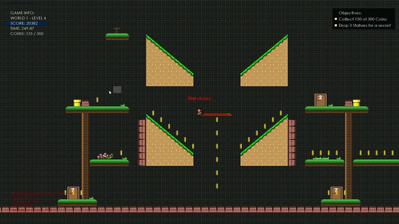 Super Bandonio Bros Level 4 Gameplay | Action 69 - Update 11, GameMaker Studio