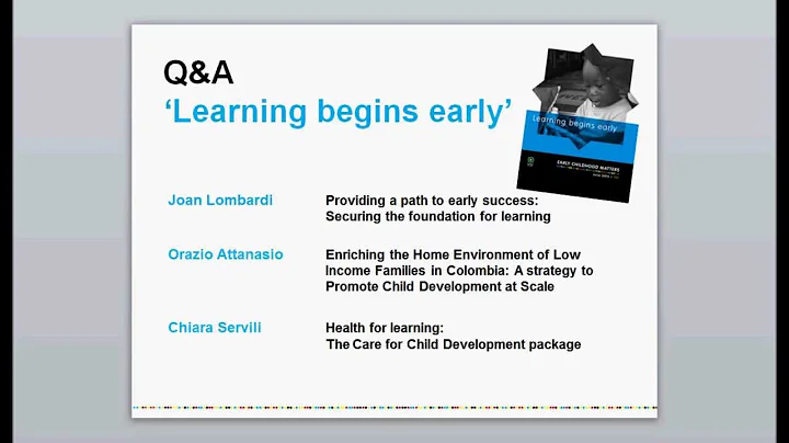 Webinar - Learning Begins Early. 1 July 2013