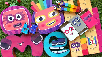 Looking for Numberblocks NEW 107  Puzzle Tetris Shape ASMR  | Numberblocks Satisfying Video