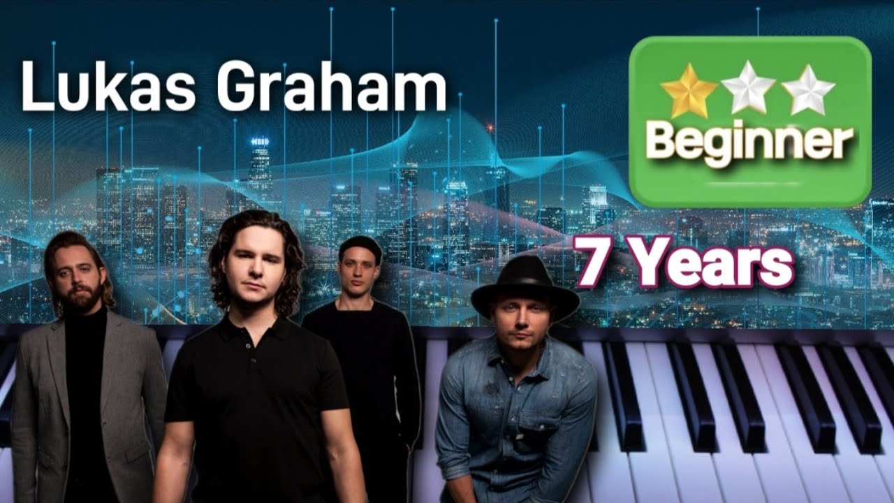 7 Years | EASY Piano Tutorial | Lukas Graham - YouTube