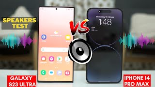 Samsung Galaxy S23 Ultra vs iPhone 14 Pro Max Speaker Test! Which one is better?