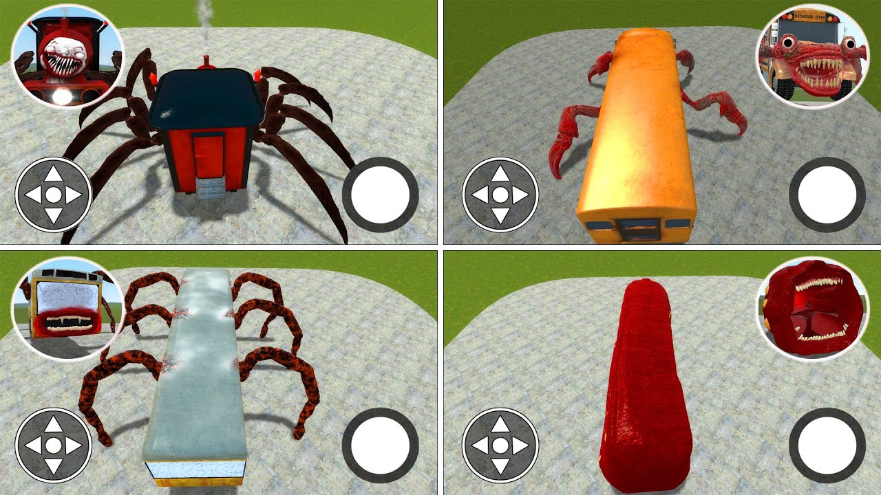 PLAYING AS CHOO CHOO CHARLES, BUS EATER MONSTER, TRAIN EATER,  BUS EATER in Garry's Mod!