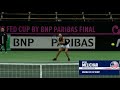 2018 Fed Cup Practice: Danielle Collins and Nicole Melichar