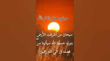 صباح الخير 🥰 صباح معطر بذكر ألله #صباح_الخير #بذكر #الله #اذكار_الصباح #اذكر_الله #لايك #اكسبلور ..