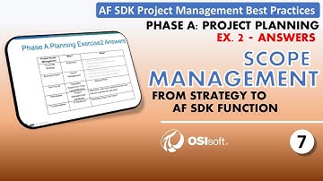 AF SDK Project Management Best Practices - Phase A Project Planning - Ex.2 (answers)