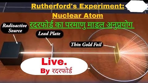 Rutherford atomic model | Rutherford experiment of nuclear atom | रदरफोर्ड का अल्फा कण प्रकीर्णन प्र