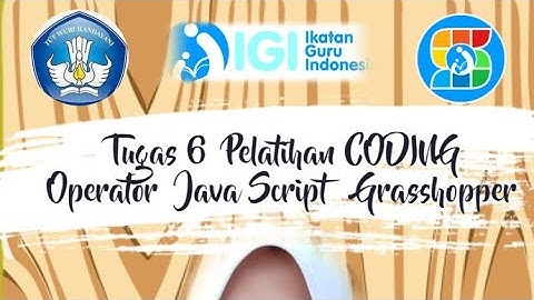 Tugas 6  Operator Java Script Grasshopper