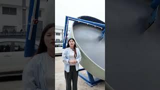 Come and check out our disc granulator with spray system.