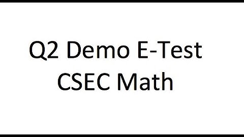Scientific Notation | Demo E-Test | CXC CSEC Math | Computation | Question 2 | Multiple Choice