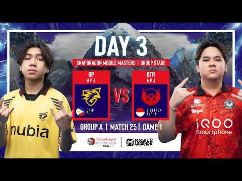 OP VS BTR | Game 1 | SPS Mobile Masters Group Stage | MLBB | Hari 3