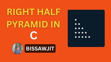 Right Half Pyramid in C | C Programming Pattern Problem |@bissawjit