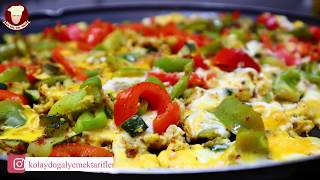 GÜZEL BİR KAHVALTI TARİFİ YUMURTALI KABAK (Healthy Veggie Egg Scramble)