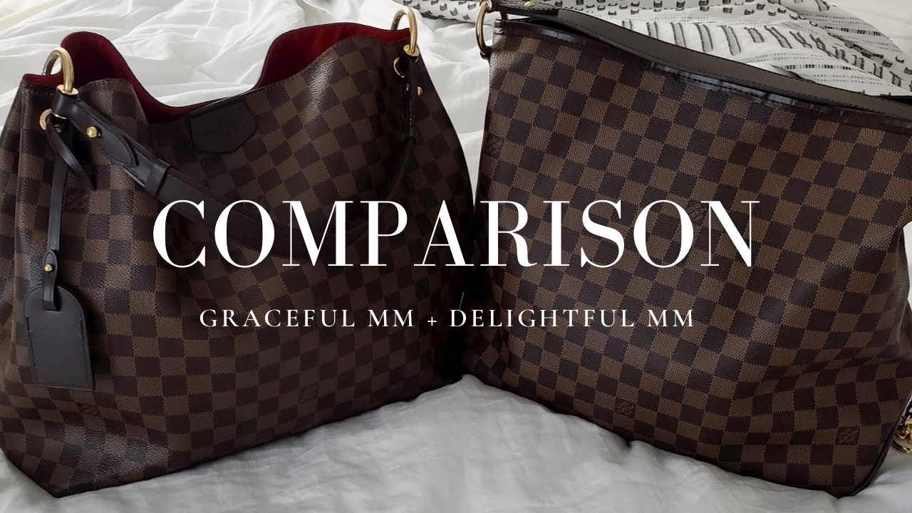 Comparison / Louis Vuitton Graceful MM & Delightful MM Damier