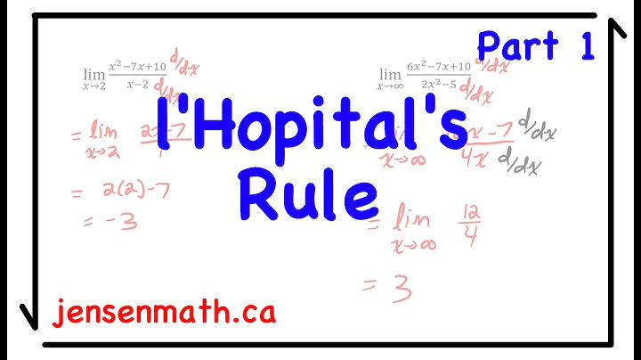 L'Hopital's Rule | jensenmath.ca