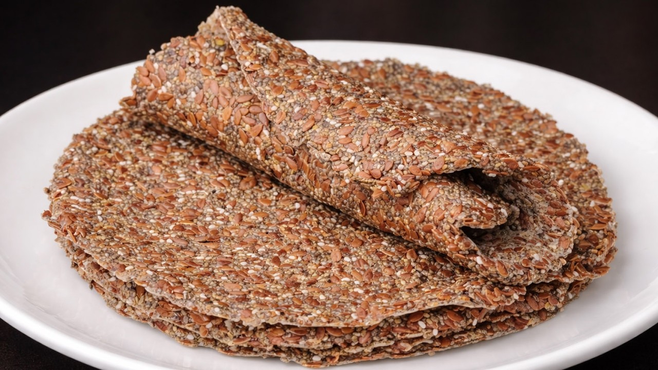 🔥 Только семена чиа и льна! Хлеб за 5 минут! Здоровый веганский рецепт хлеба без яиц и дрожжей.