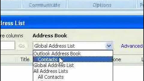 Distribution List in Ms Outlook 2007