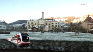 Zug Mitfahrt Luzern - Interlaken , Sarnen - Sachseln , Train ride, Viagem de trem