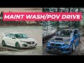 GARAGE HANG | HOW I WASH MY CARS | POV DRIVES STI VS TYPE-R | SUBARU WRX STI | CIVIC TYPE-R