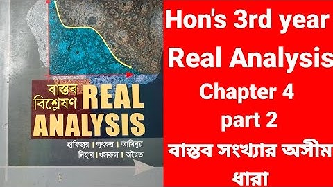 Real Analysis Hon
