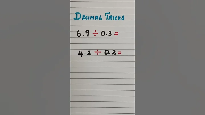 Decimal Division Tricks #youtubeshorts #shorts #ytshorts