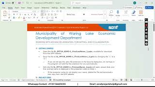 Illustrated Powerpoint 2019 | Module 5: End Of Module Project 1 Municipality of Waring Lake Economic