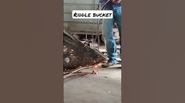 Riddle bucket repairs #shorts #excavators #howto #creative #amazing #skills #tutorial #learning